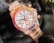 Fake Rolex Daytona Rainbow Watch White Dial Rose Gold Automatic (3)_th.jpg